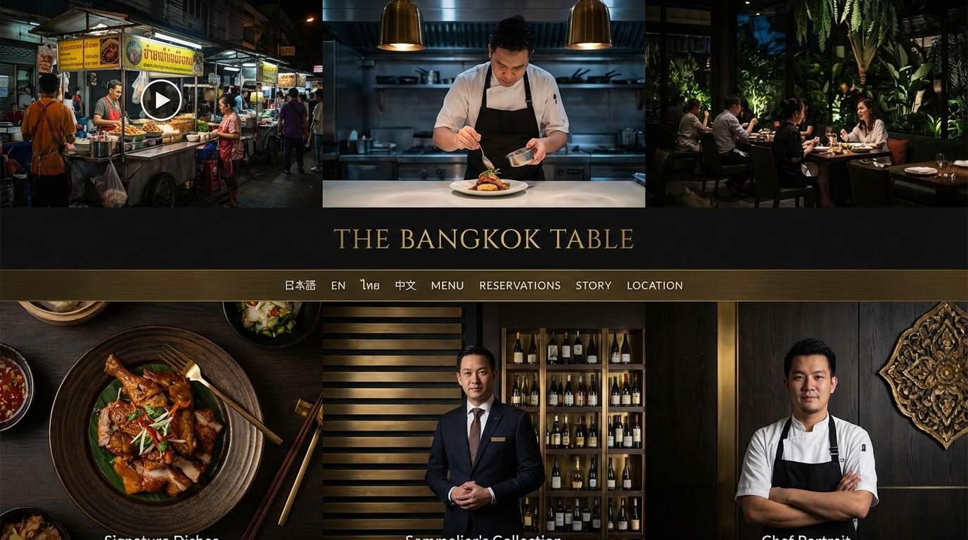 飲食店Webサイトのページ構成イメージ