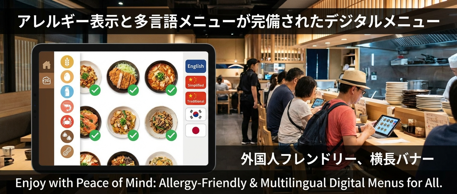 メニュー更新を行うイメージ